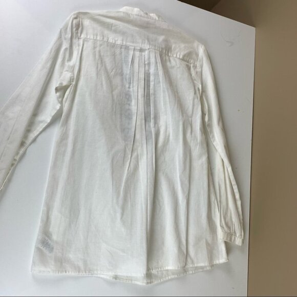 Michael By Michael Kors NWT White Cotton Tunic Top with Beaded Detail size small - Picture 11 of 11